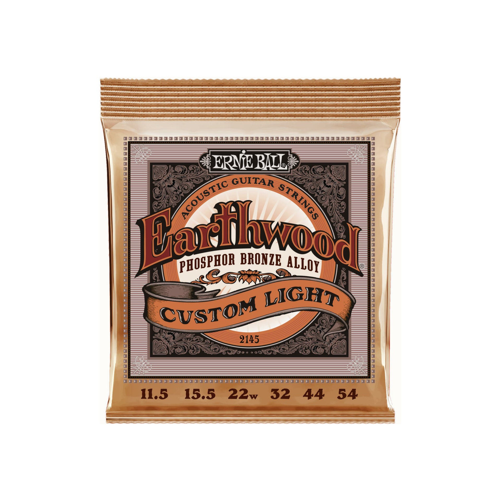 Ernie Ball - EB-2145 Phosphor Bronze Custom Light - Musik Utan Gränser 