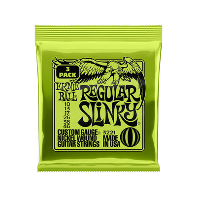 Ernie Ball - EB-3221 Regular Slinky 3-pack - Musik Utan Gränser 