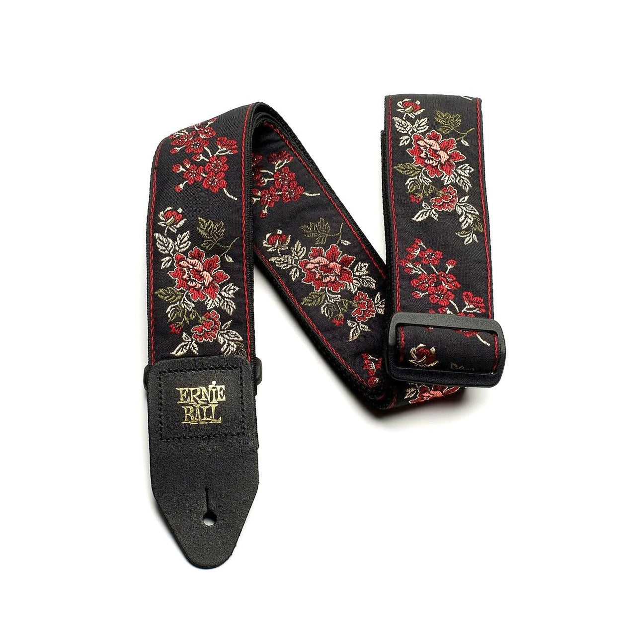 Ernie Ball - EB-4142 Red Rose Jaquard Strap - Musik Utan Gränser 