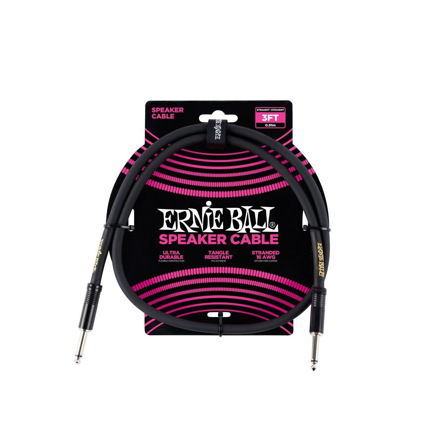 Ernie Ball - EB-6071 Speaker Cable 90cm - Musik Utan Gränser 