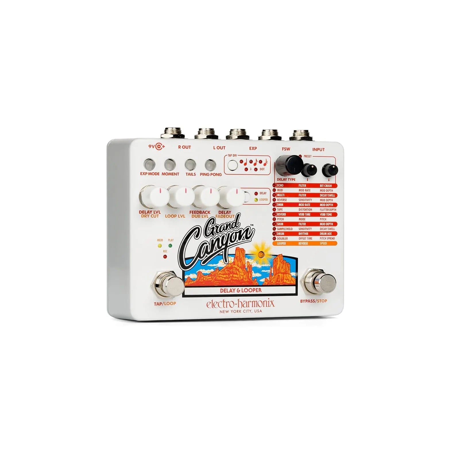 Electro-Harmonix - EHX Grand Canyon Delay & Looper - Musik Utan Gränser 