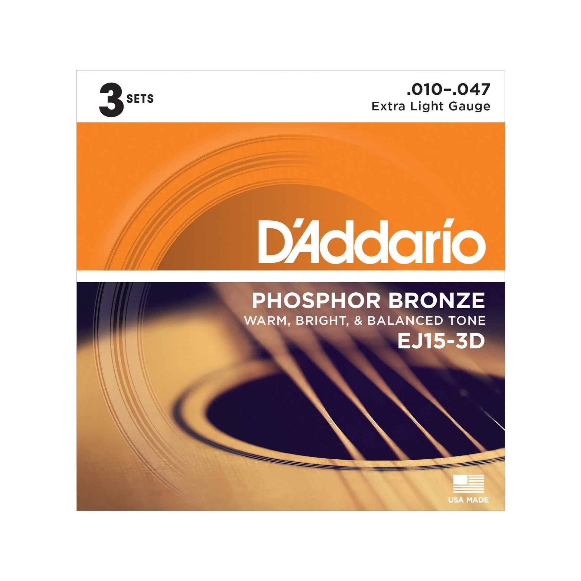 D'Addario - EJ15-3D 3-pack - Musik Utan Gränser 