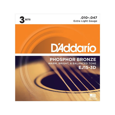 D'Addario - EJ15-3D 3-pack - Musik Utan Gränser 
