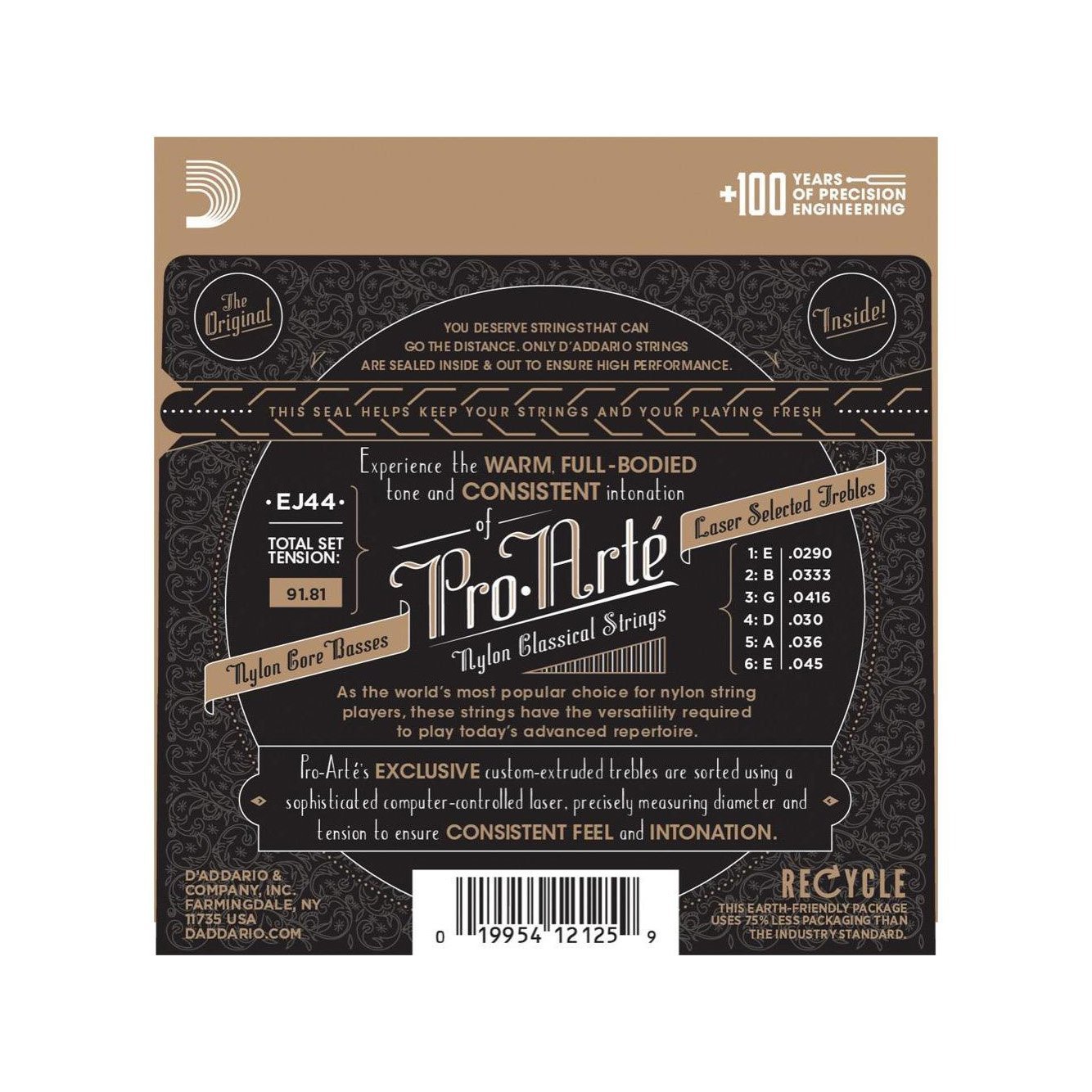 D'Addario - EJ44 Extra Hard Tension - Musik Utan Gränser 