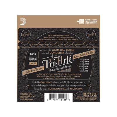 D'Addario - EJ45 Normal Tension - Musik Utan Gränser 