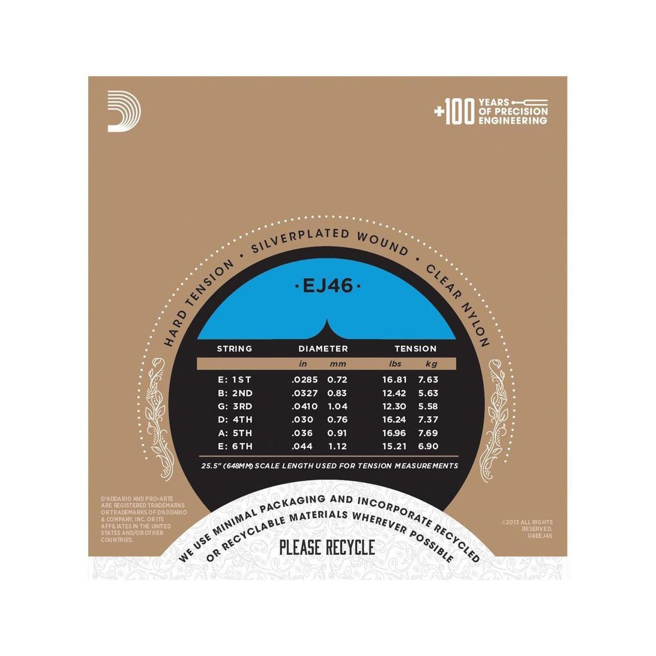 D'Addario - EJ46 Hard Tension - Musik Utan Gränser 