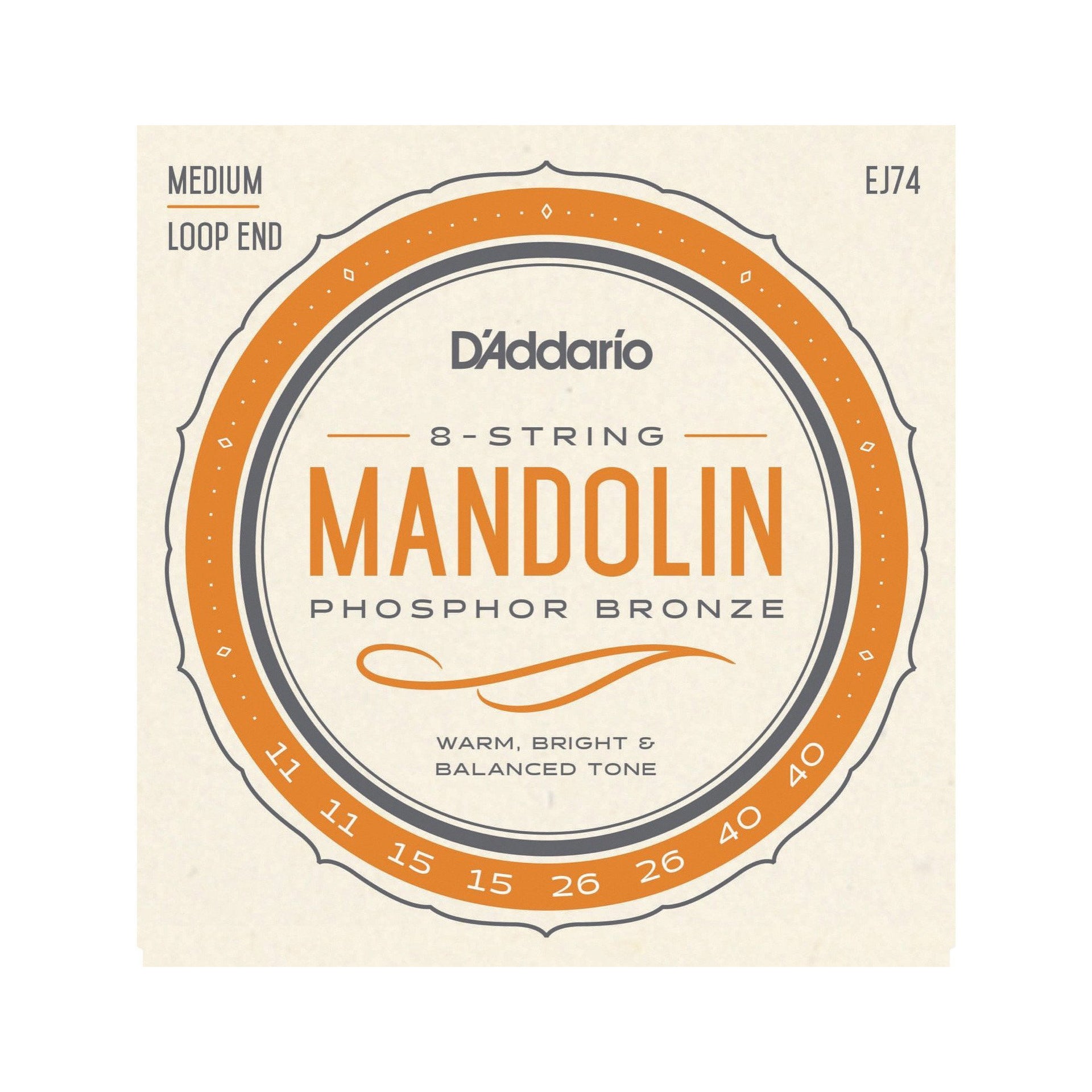 D'Addario - EJ74 Mandolinsträngar - Musik Utan Gränser 