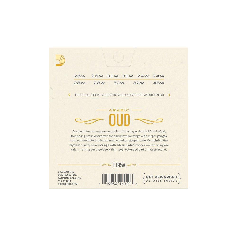 D'Addario - EJ95A Arabisk Oud 11-strängad - Musik Utan Gränser 