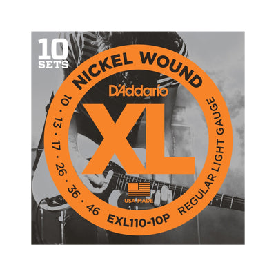 D'Addario - EXL110-10P 10-pack - Musik Utan Gränser 