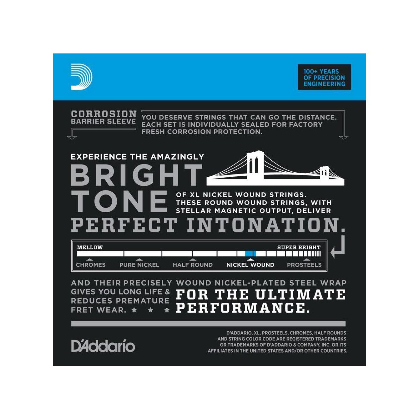 D'Addario - EXL120-10D 10-pack - Musik Utan Gränser 