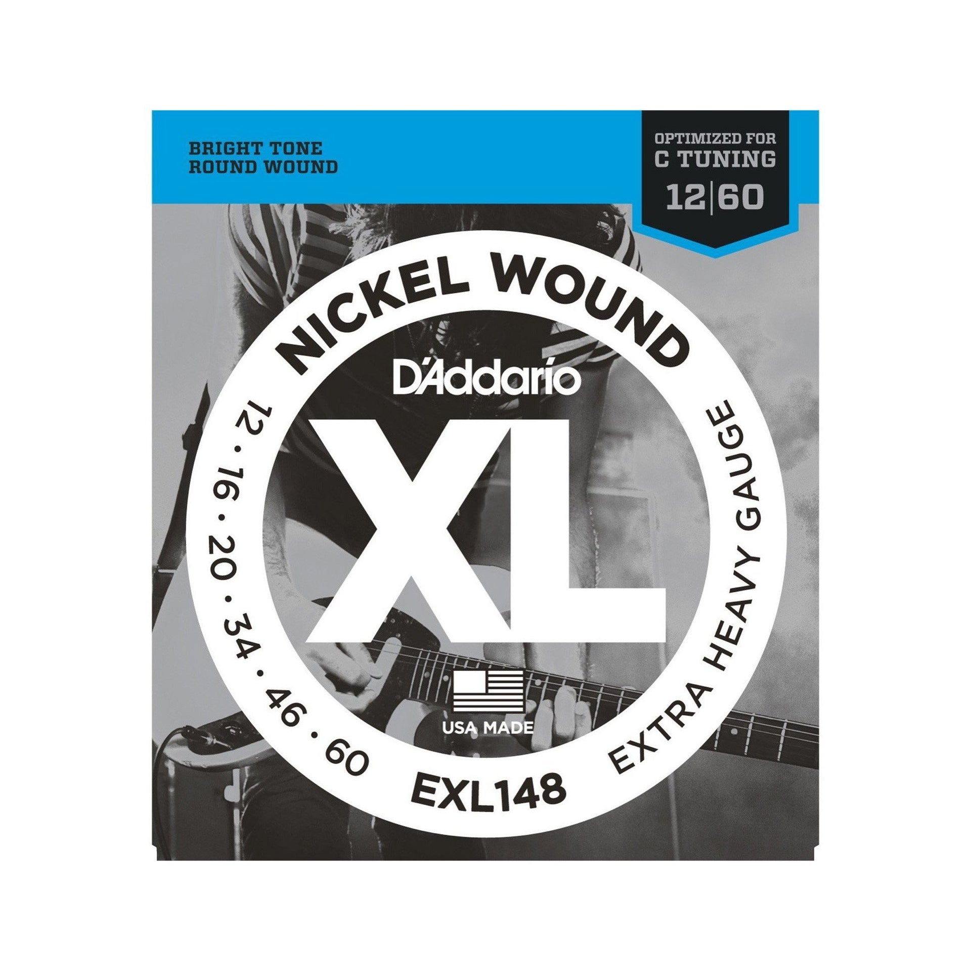 D'Addario - EXL148 012 - 060 (Drop C tuning) - Musik Utan Gränser 