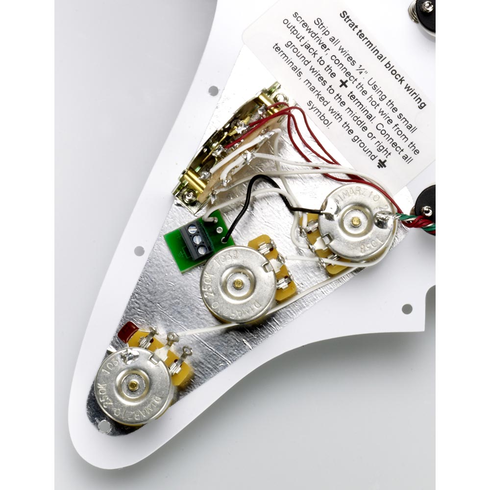 DiMarzio - FG2108WA5 Pre-Wired Vintage Strat Replacement Pickguard - Musik Utan Gränser 