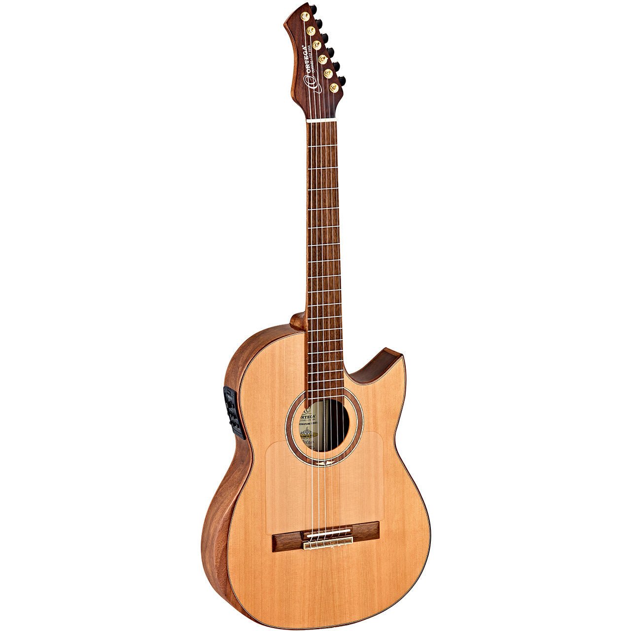 Ortega - FLAMETAL-TWO Klassisk gitarr Ben Wood Signature - Musik Utan Gränser 