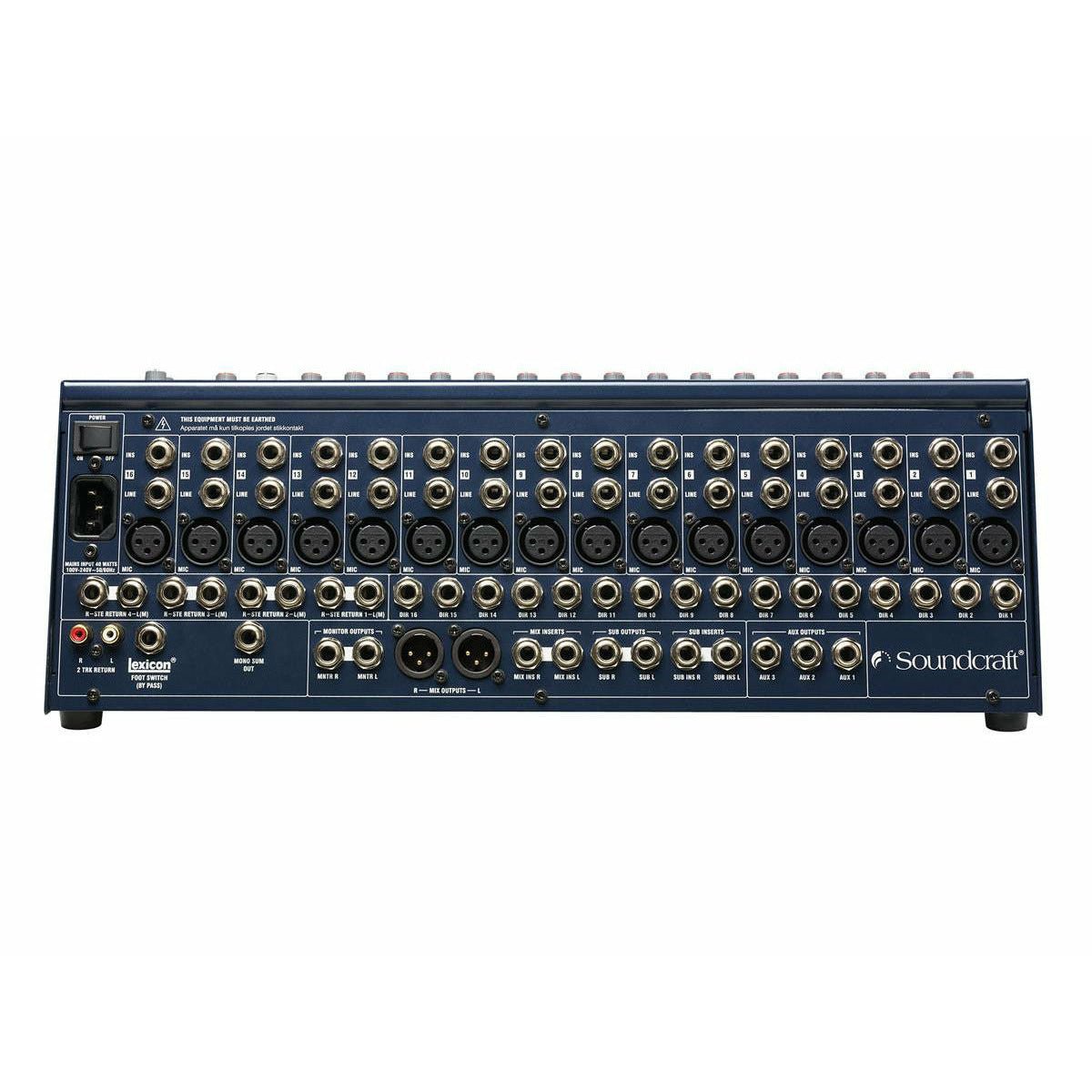 Soundcraft - FX16ii 16-mono, 2 subgrp, 4 Aux, inbyggd FX - Musik Utan Gränser 
