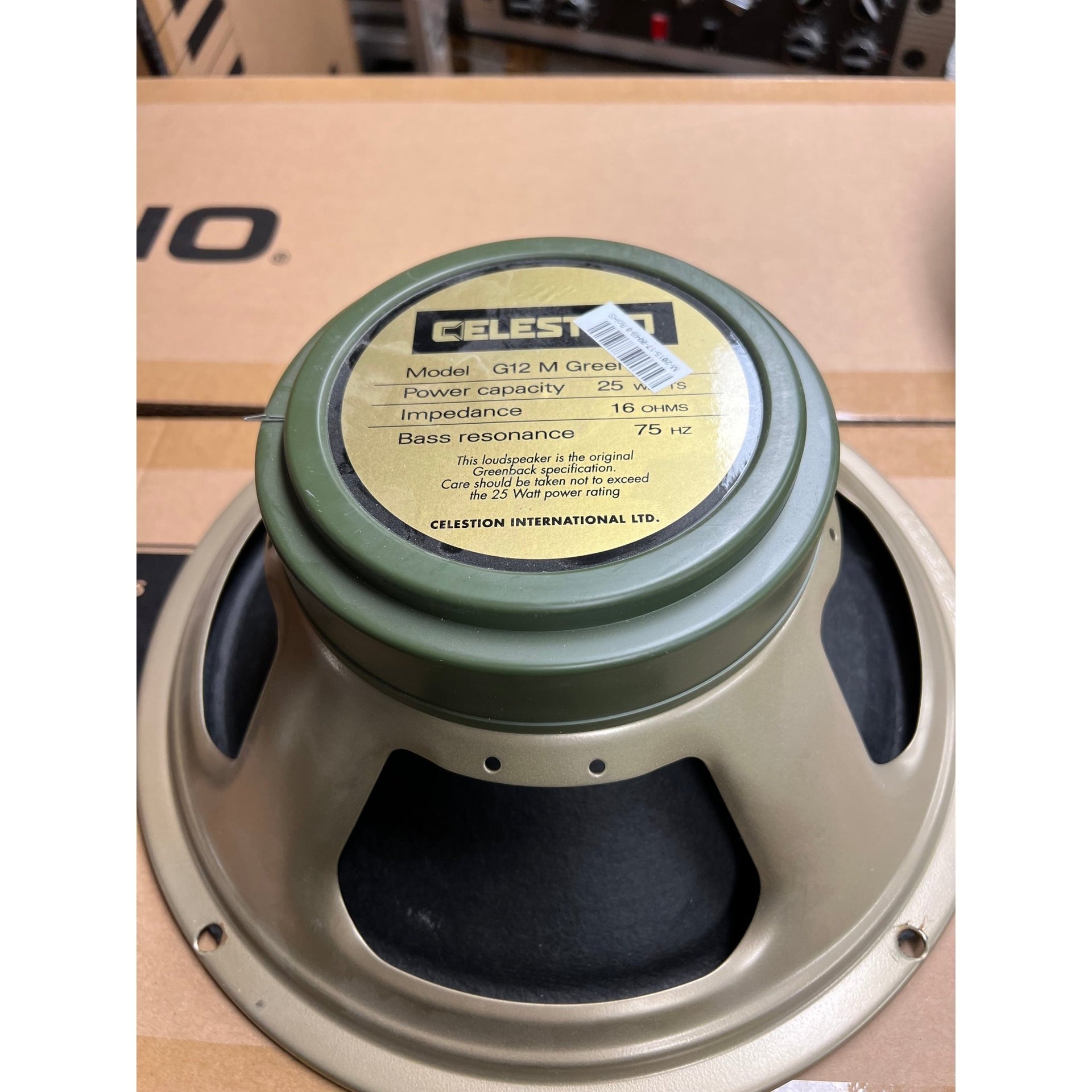 Celestion - G12 M 25 Greenback 16ohm - Musik Utan Gränser 