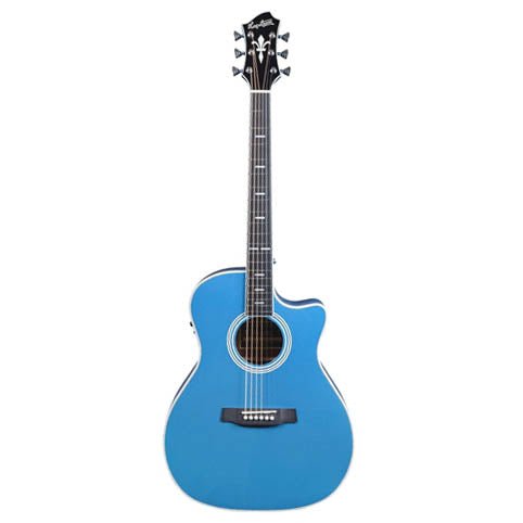 Hagström - Hagström Siljan II Grand Auditorium CE Sapphire Blue Sparkle - Musik Utan Gränser 