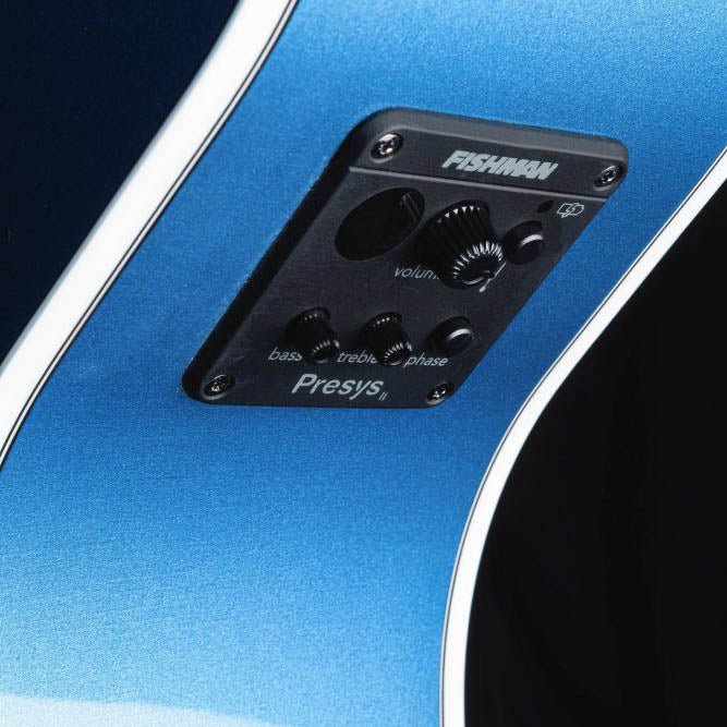 Hagström - Hagström Siljan II Grand Auditorium CE Sapphire Blue Sparkle - Musik Utan Gränser 