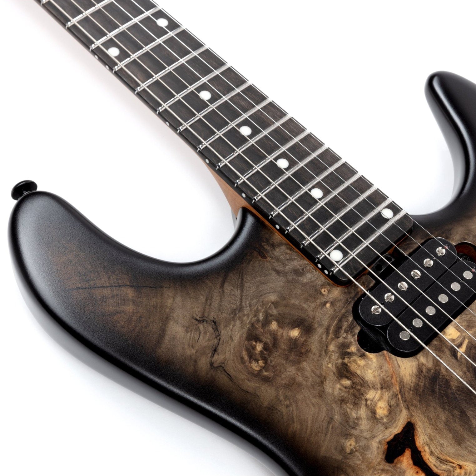 Ernie Ball Music Man - Jason Richardson Cutlass 6 Buckeye Burl - Musik Utan Gränser 