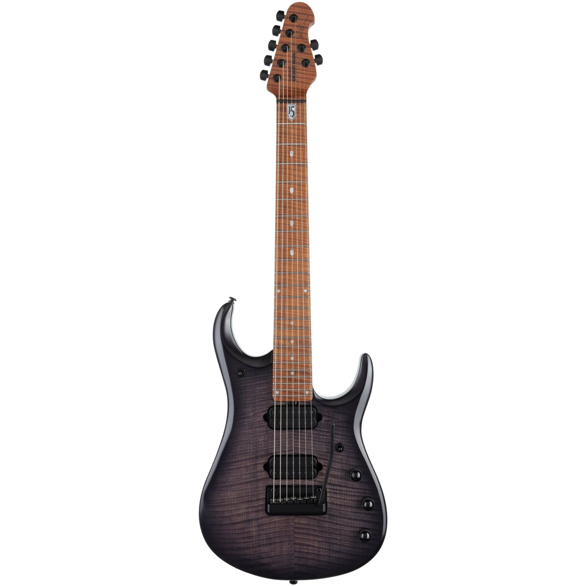 Ernie Ball Music Man - JP15 7 Trans Black Burst Flame - Musik Utan Gränser 
