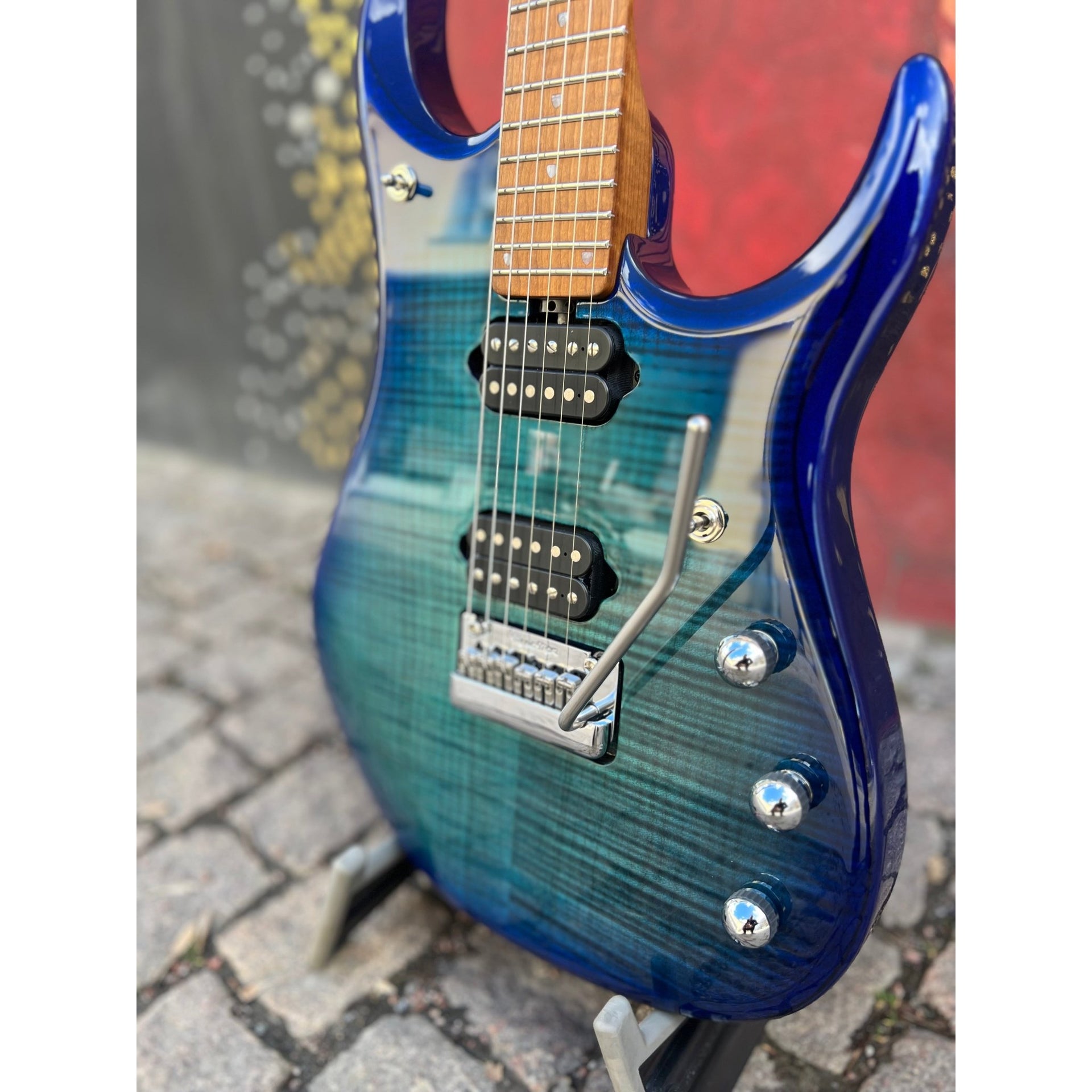Ernie Ball Music Man - JP15 Cerulean Paradise Flame - Musik Utan Gränser 