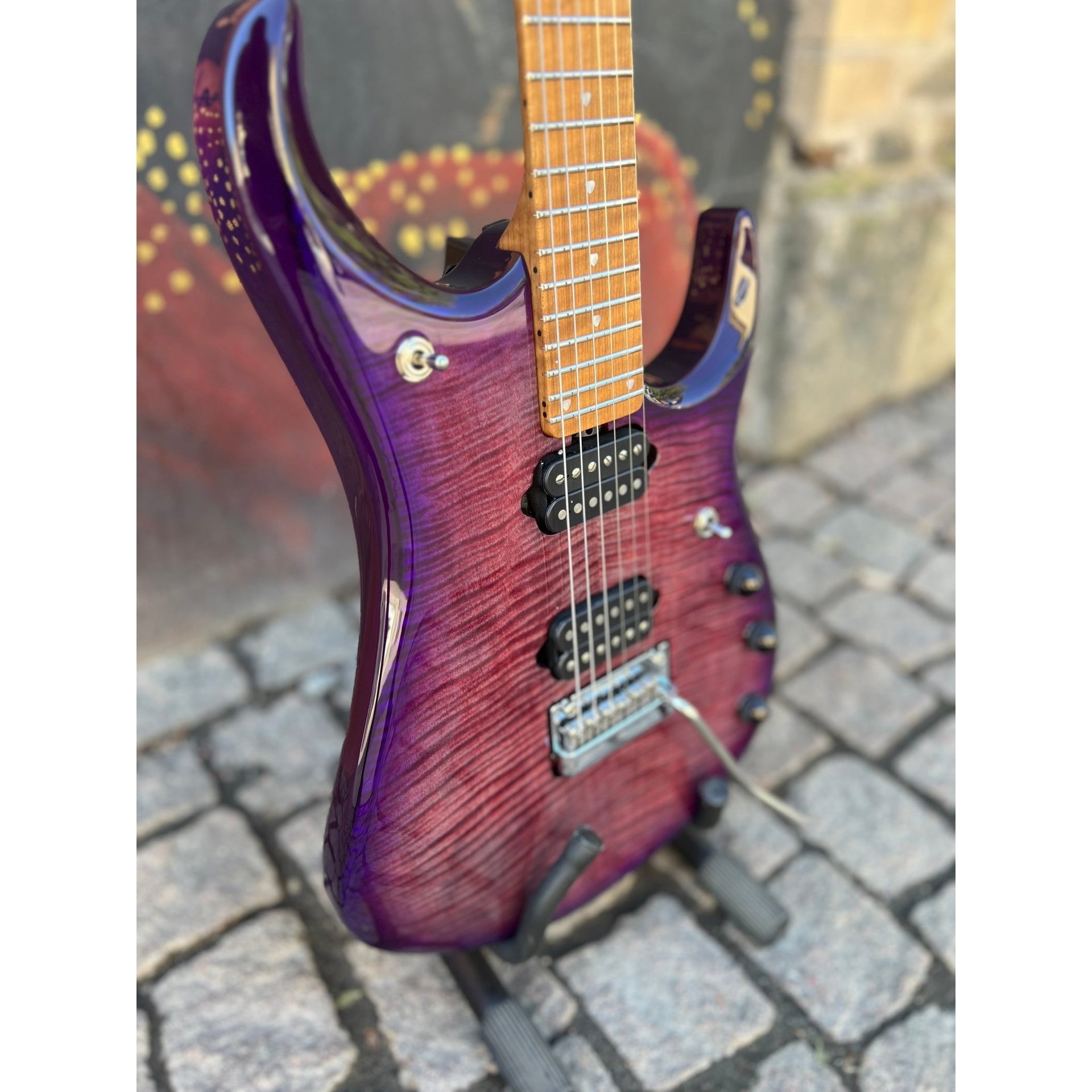 Ernie Ball Music Man - JP15 Purple Nebula Flame - Musik Utan Gränser 