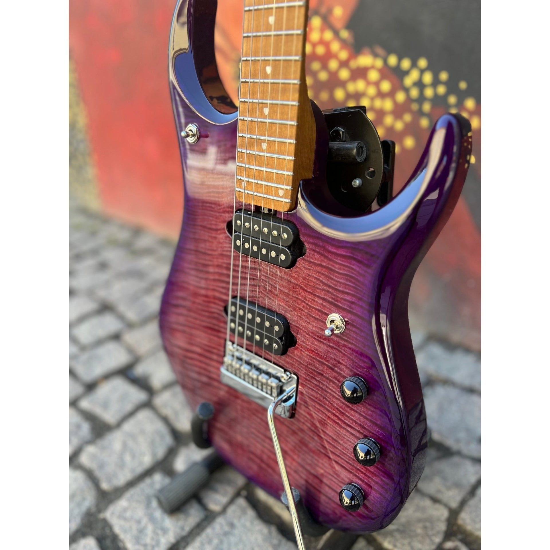 Ernie Ball Music Man - JP15 Purple Nebula Flame - Musik Utan Gränser 