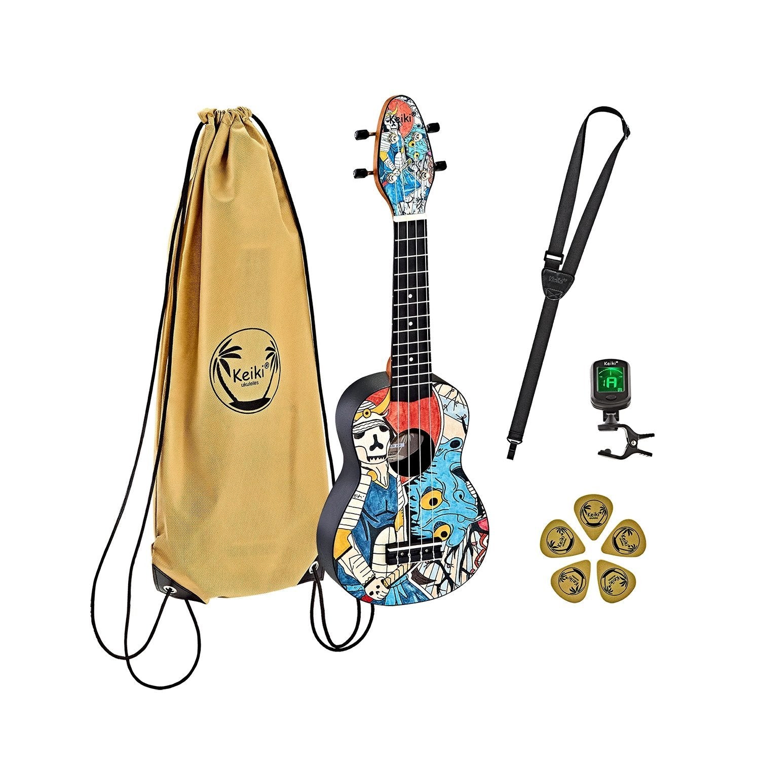 Ortega - K2-SR Ukulele-pack Samurai - Musik Utan Gränser 