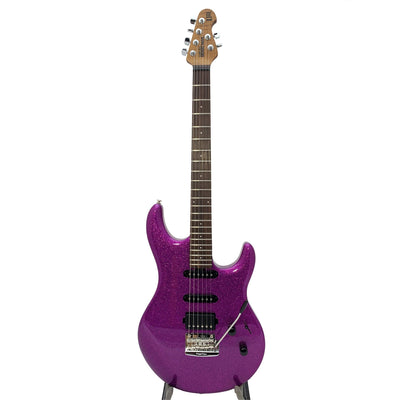 Ernie Ball Music Man - Luke III Fuschia Sparkle HSS - Musik Utan Gränser 