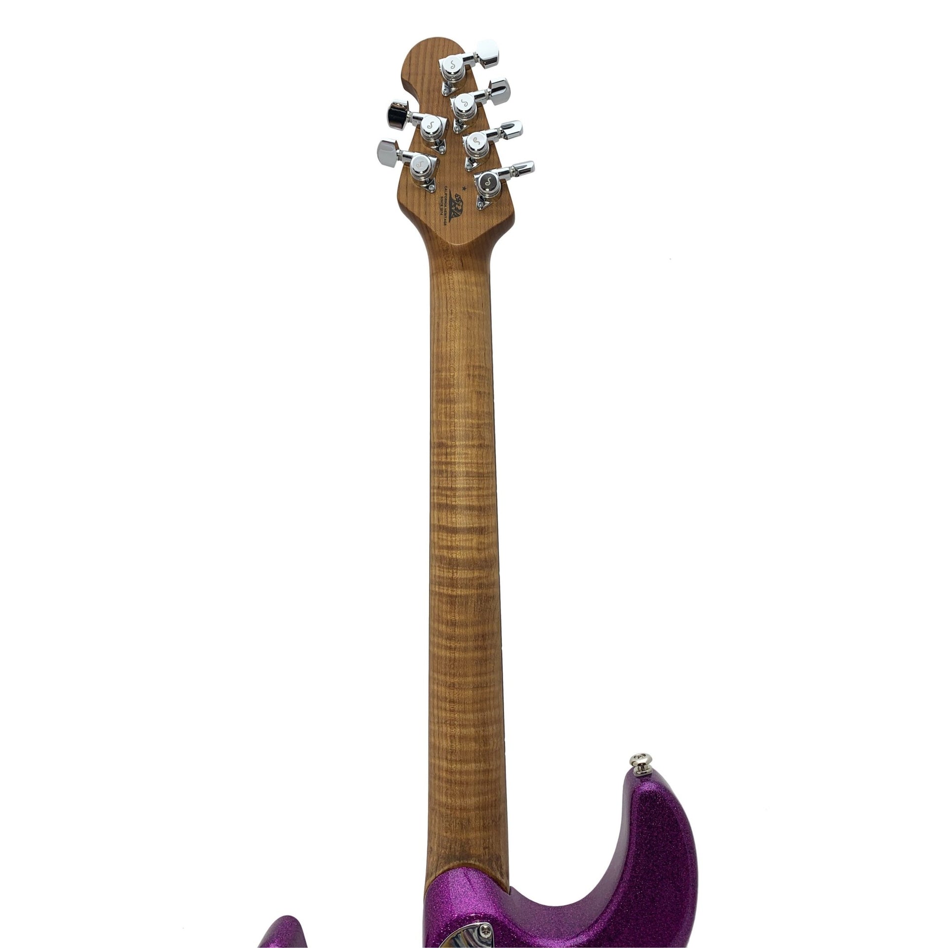 Ernie Ball Music Man - Luke III Fuschia Sparkle HSS - Musik Utan Gränser 