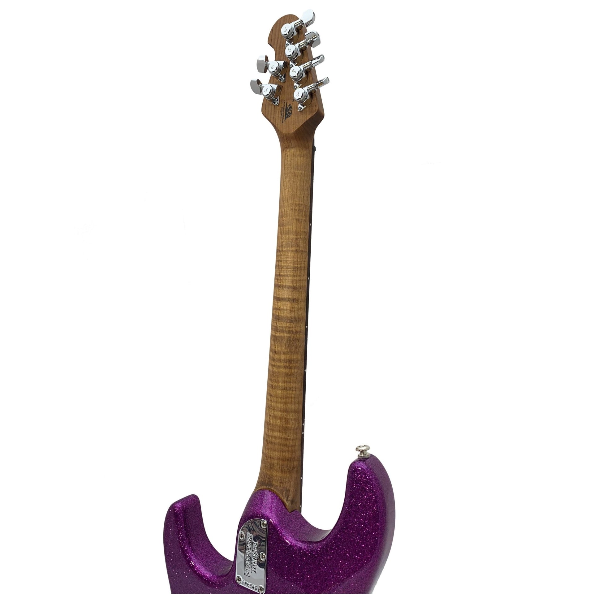 Ernie Ball Music Man - Luke III Fuschia Sparkle HSS - Musik Utan Gränser 
