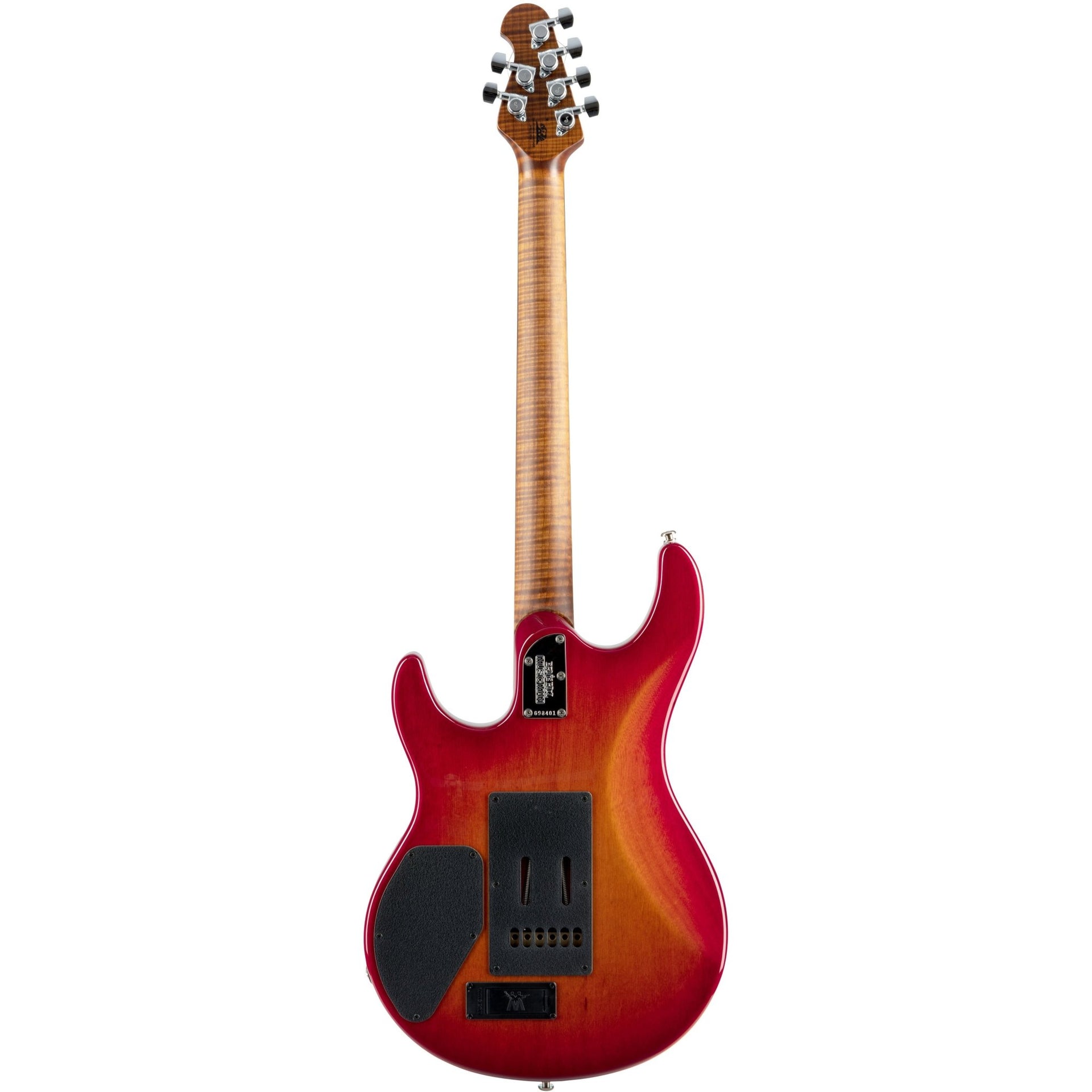 Ernie Ball Music Man - Luke III HSS Cherry Sunburst Flame Maple Top - Musik Utan Gränser 