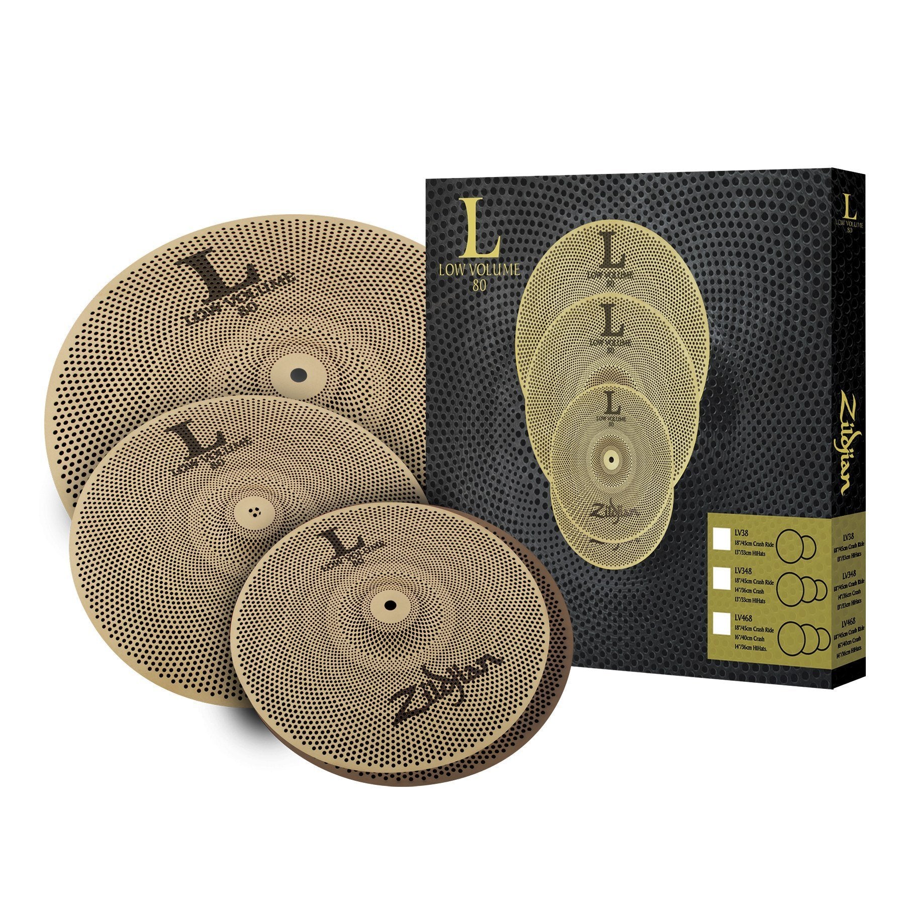 Zildjian - LV348 Low Volume Cymbal Pack - Musik Utan Gränser 