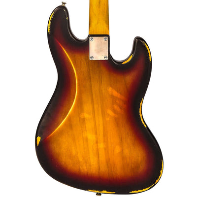Vintage - LV74MRJP Icon Bass Sunburst lefthand/bandlös - Musik Utan Gränser 