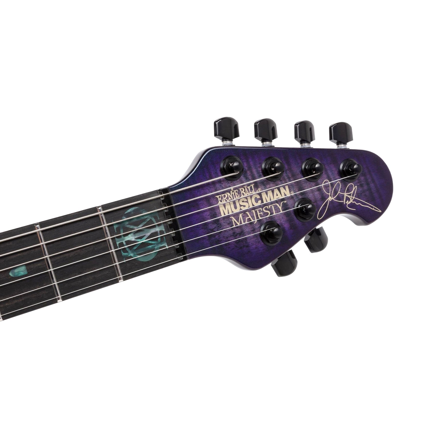 Ernie Ball Music Man - Majesty Maple Top Crystal Amethyst Limited Edition - Musik Utan Gränser 