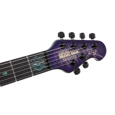 Ernie Ball Music Man - Majesty Maple Top Crystal Amethyst Limited Edition - Musik Utan Gränser 