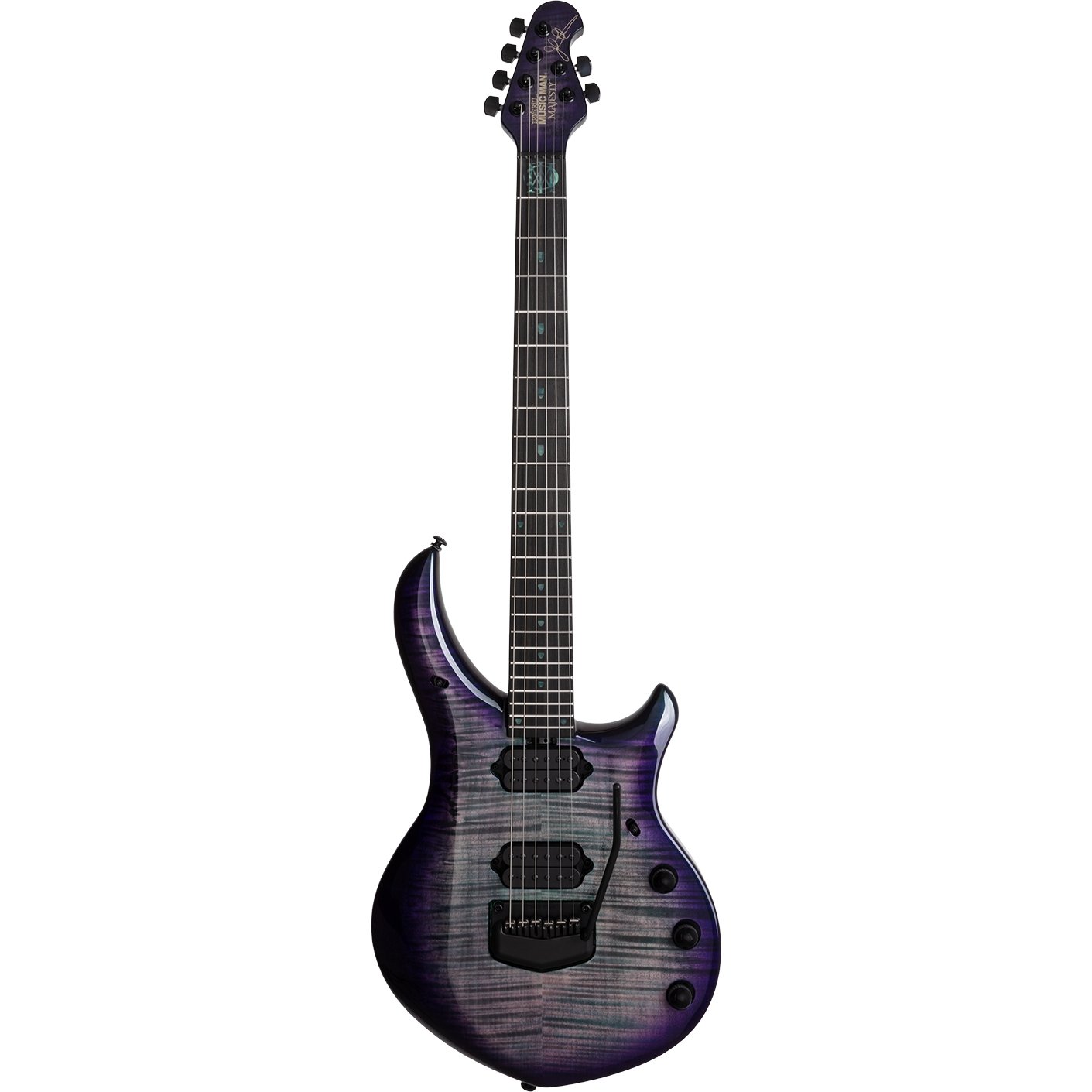 Ernie Ball Music Man - Majesty Maple Top Crystal Amethyst Limited Edition - Musik Utan Gränser 