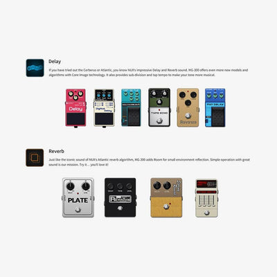 NUX - MG-300 Multi Effect Processor - Musik Utan Gränser 