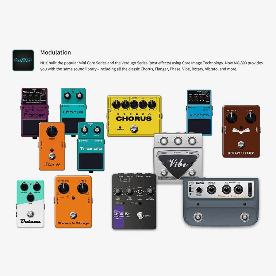 NUX - MG-300 Multi Effect Processor - Musik Utan Gränser 