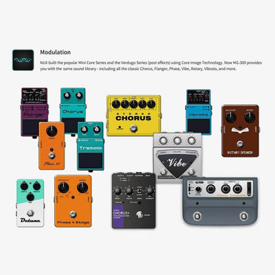 NUX - MG-300 Multi Effect Processor - Musik Utan Gränser 