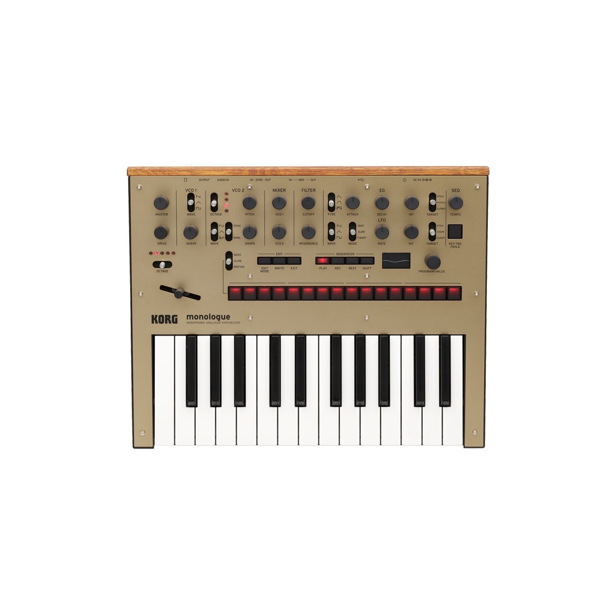 Korg - Monologue-GD Analog Synthesizer, gold finish - Musik Utan Gränser 
