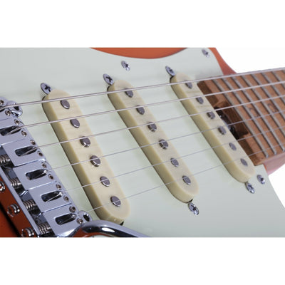 Schecter - Nick Johnston Trad-SSS Atomic Orange - Musik Utan Gränser 