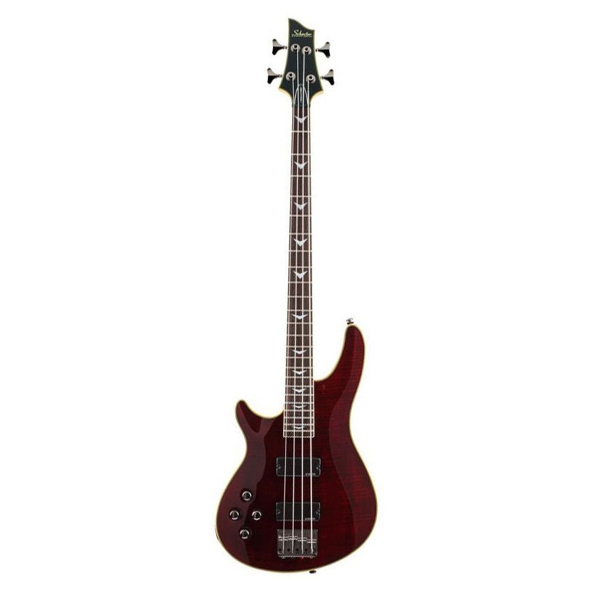 Schecter - Omen Extreme 4 Black Cherry vänsterhänt - Musik Utan Gränser 
