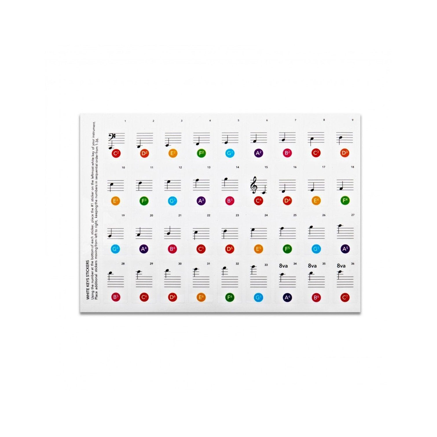 Musik Utan Gränser - Piano och keyboard stickers - Musik Utan Gränser 