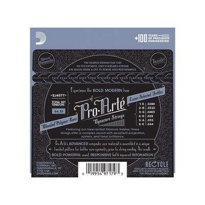 D'Addario - Pro Arté EJ45TT Dynacore Normal Tension - Musik Utan Gränser 