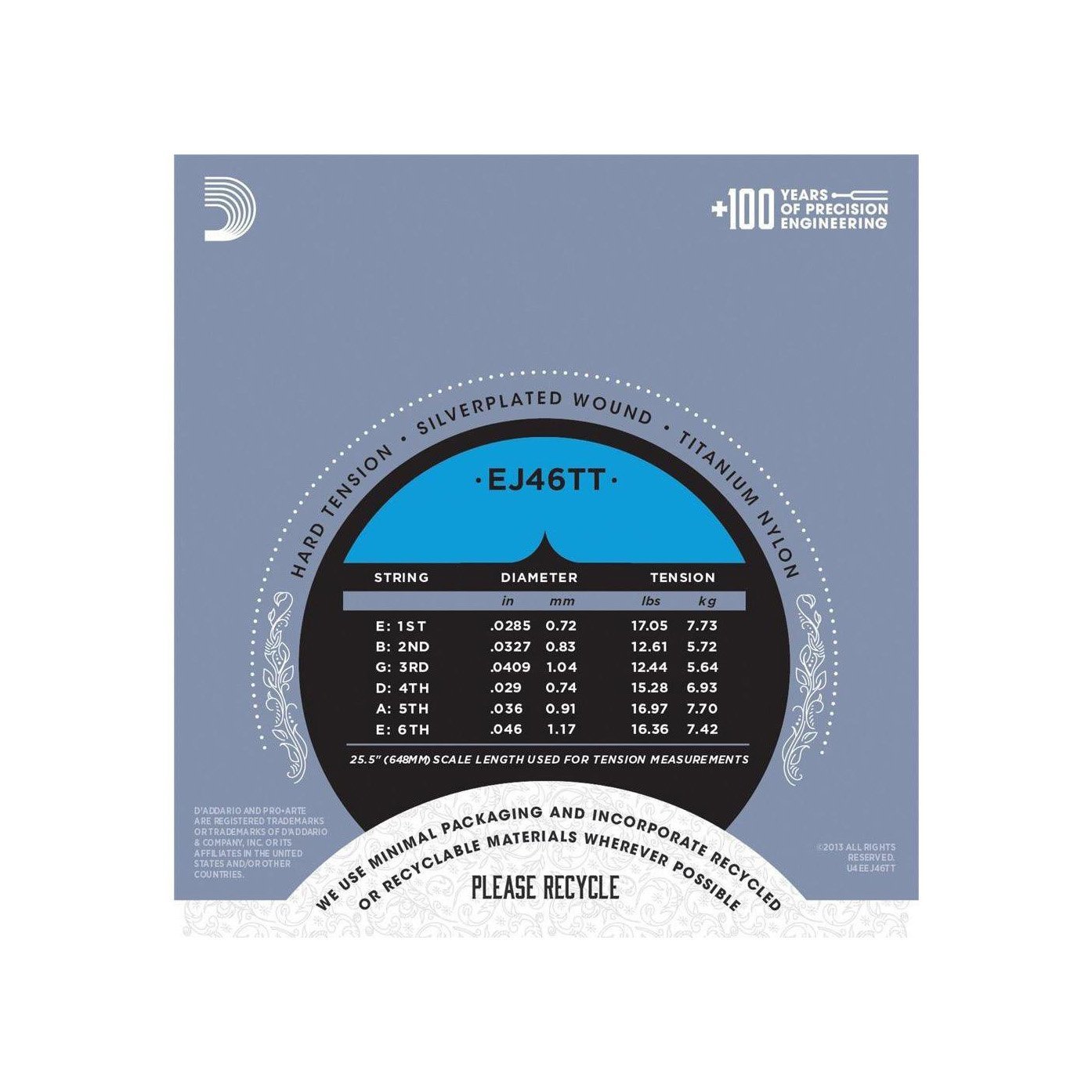 D'Addario - Pro Arté EJ46TT Dynacore - Musik Utan Gränser 