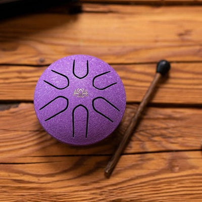 Meinl Sonic Energy - PSTD1PLF Pocket Steel Tongue Drum A Major Purple - Musik Utan Gränser 