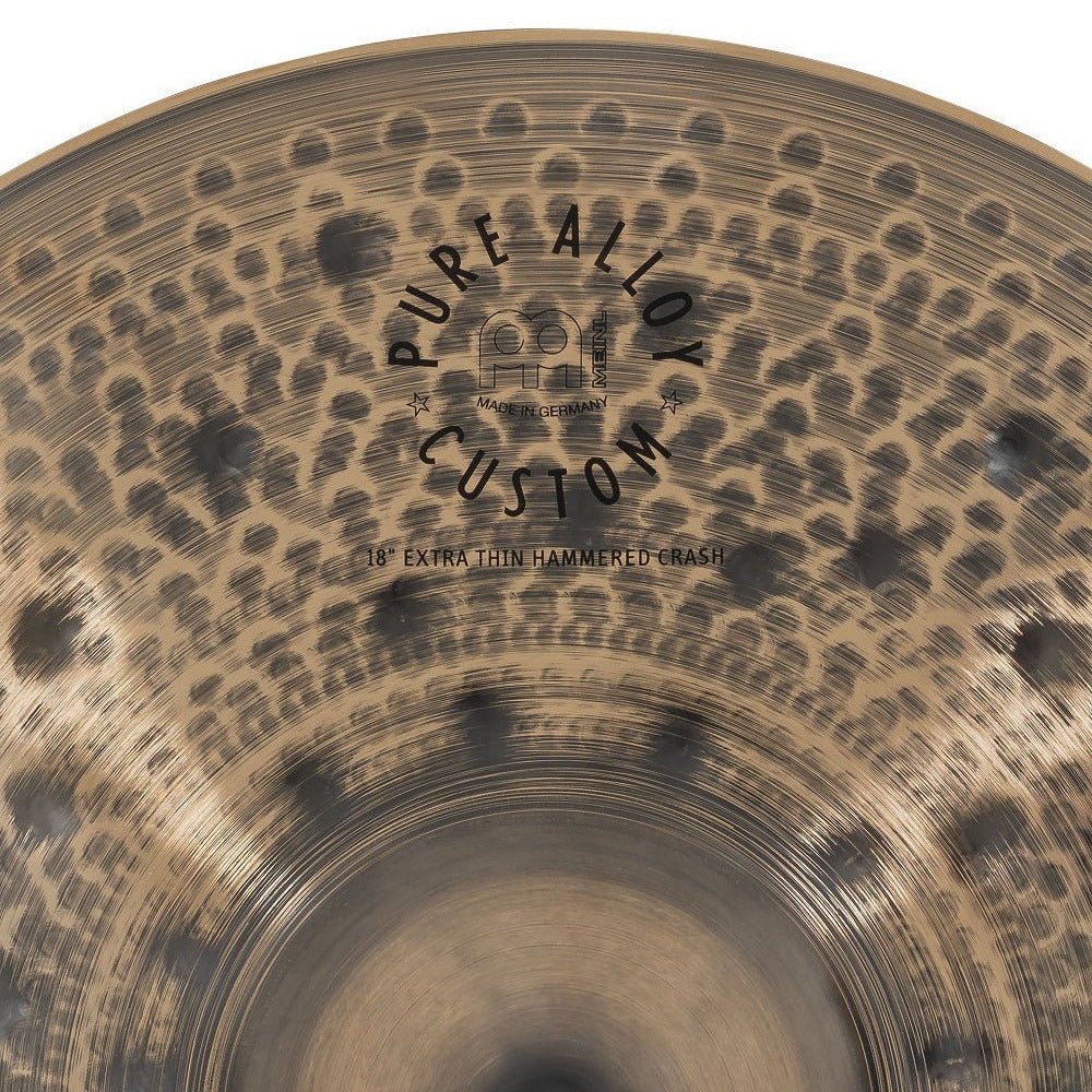 Meinl - Pure Alloy Custom 18" Extra Thin Hammered Crash - PAC18ETHC - Musik Utan Gränser 