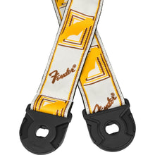 Ladda upp bild till gallerivisning, Quick Grip Locking End Strap, White/ Yellow &amp; Brown Monogram, 2&quot; - Musik Utan Gränser
