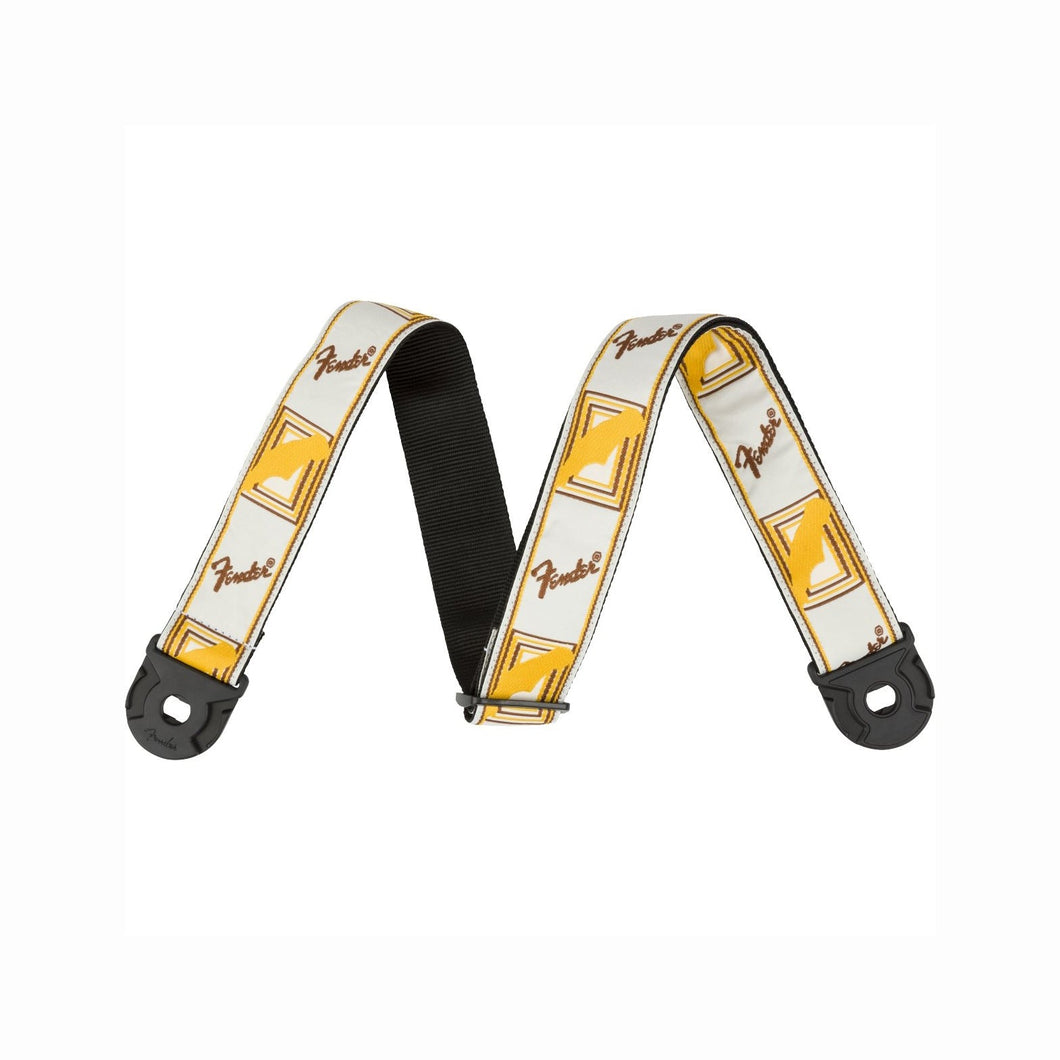 Quick Grip Locking End Strap White/ Yellow & Brown Monogram 2