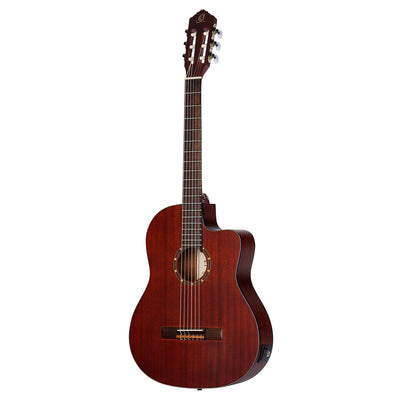 Ortega - RCE125MMSN med mik o bag, Thinline. Mahogany, Family Series. - Musik Utan Gränser 
